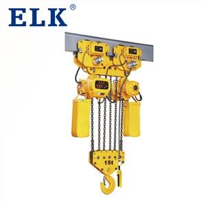 Palan electric cu lanț Elk de 15 tone pentru macara grea-viteză simplă-Hkdm1506s